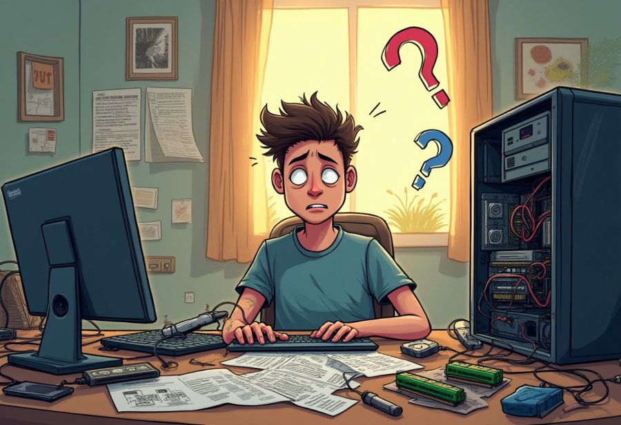 Embrace the hilarious chaos of DIY computer upgrades